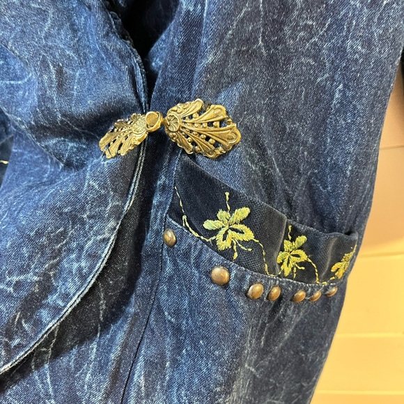 CARRELI Vintage Embellished Cotton Jacket – Size M - Picture 6 of 11